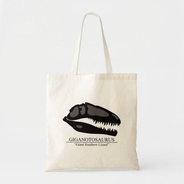 Bolso De Tela Giganotosaurus Skull (Frente)