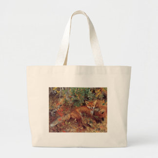 BOLSO DE TELA GIGANTE キツネ