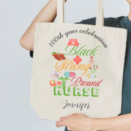 Bolso De Tela Gigante 100th year celebration black history nurse 