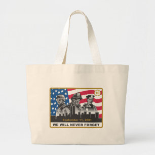 Bolso De Tela Gigante 10 diseño del aniversario del año 9/11