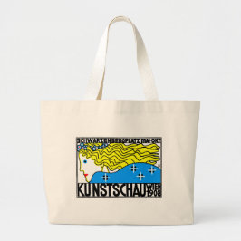 Bolso De Tela Gigante 1908 Viena Art Nouveau Show Fair Maiden