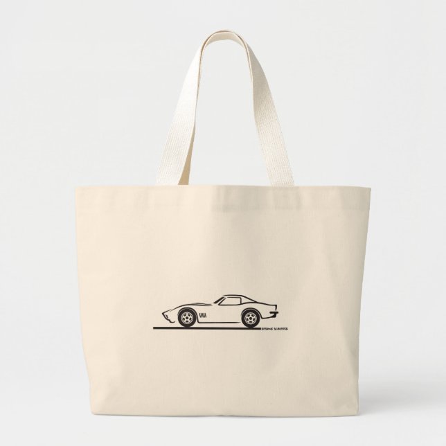 Bolso De Tela Gigante 1970-72 Corvette (Frente)