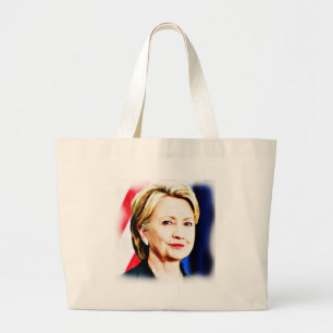 Bolso De Tela Gigante 1.ª Presidenta Hillary Clinton 2016_