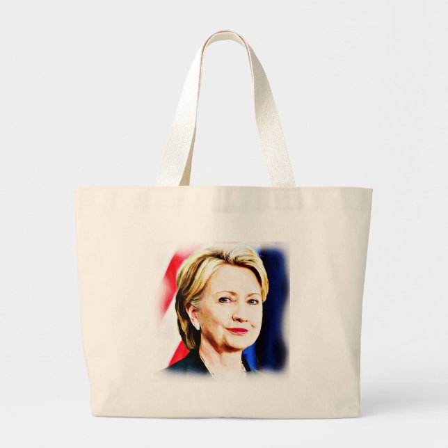 Bolso De Tela Gigante 1.ª Presidenta Hillary Clinton 2016_ (Frente)