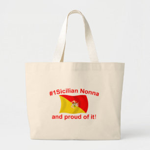 Bolso De Tela Gigante #1 orgulloso Nonna siciliano