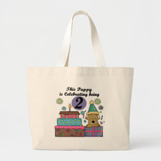 Bolso De Tela Gigante 2.ª Camiseta y Regalos de Cachorro de Cumpleaños