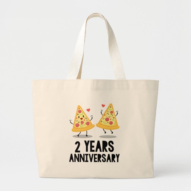 Bolso De Tela Gigante 2.º aniversario 2 años (Frente)