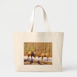 Bolso De Tela Gigante 2~ dos toros en la nieve
