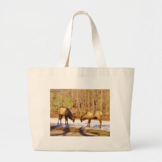 Bolso De Tela Gigante 2~ dos toros en la nieve