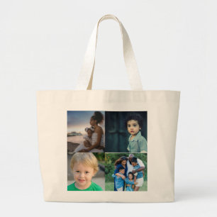 Bolso De Tela Gigante 4 Collage de fotos personalizado