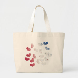 Bolso De Tela Gigante 4to de los corazones de julio