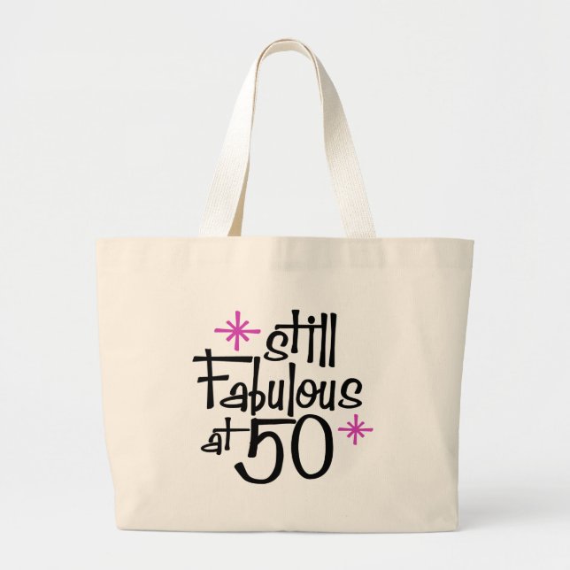 Bolso De Tela Gigante 50.º cumpleaños (Frente)