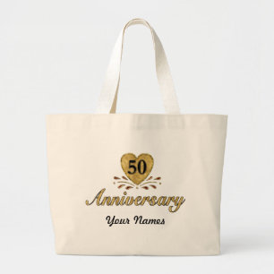 Bolso De Tela Gigante 50° Aniversario - Oro