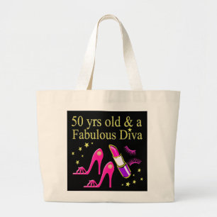 BOLSO DE TELA GIGANTE 50 AÑOS Y UNA FABULOSA DIVA