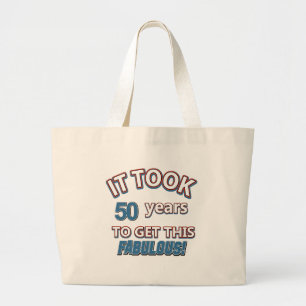Bolso De Tela Gigante 50.os diseños del cumpleaños del año