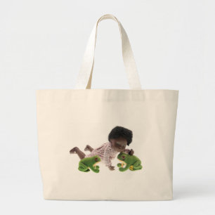 Bolso De Tela Gigante 519 Sasha Cara Black Baby Tasche
