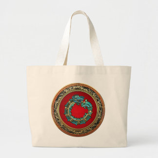 Bolso De Tela Gigante [600] Serpent God Quetzalcoatl [Jade]