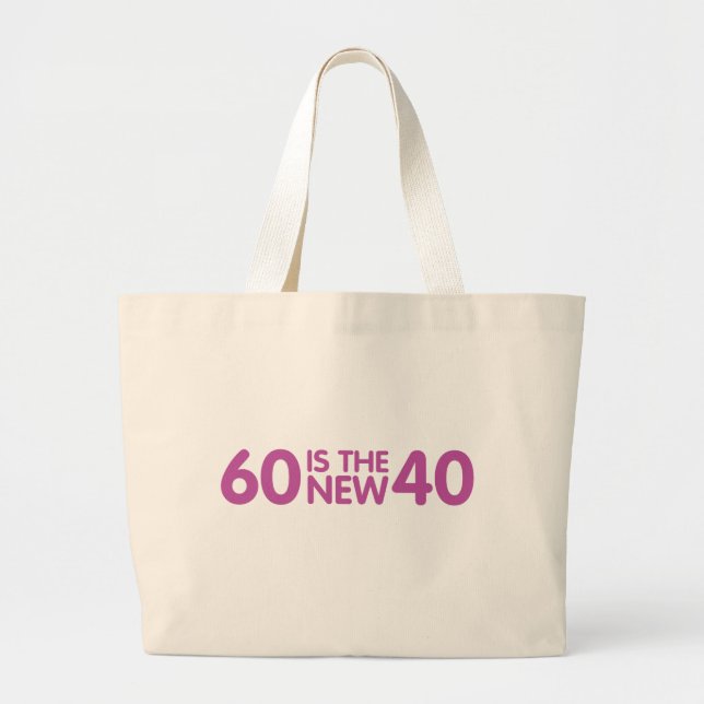 Bolso De Tela Gigante 60.º cumpleaños (Frente)