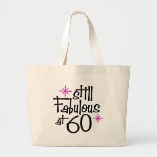 Bolso De Tela Gigante 60 cumpleaños
