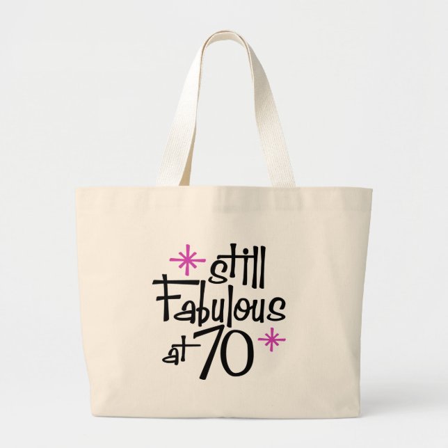 Bolso De Tela Gigante 70 cumpleaños (Frente)