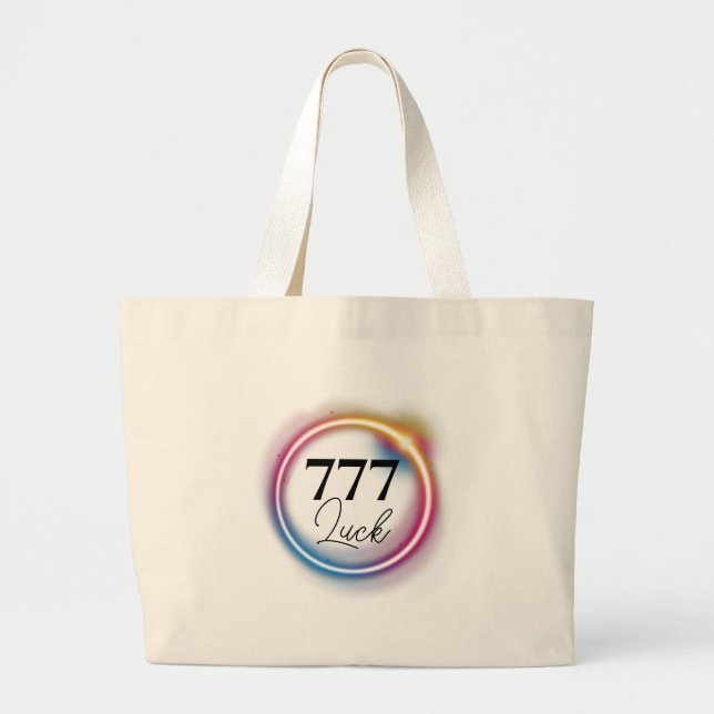 Bolso De Tela Gigante 777 Tote de la suerte (Frente)