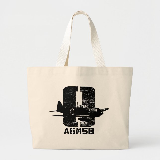 Bolso De Tela Gigante A6M Zero (Frente)