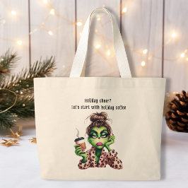 Bolso De Tela Gigante A las mujeres del Furry Verde gruñón les encanta e
