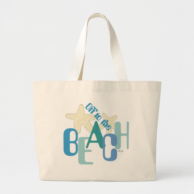 Bolso De Tela Gigante A pie de playa (Frente)