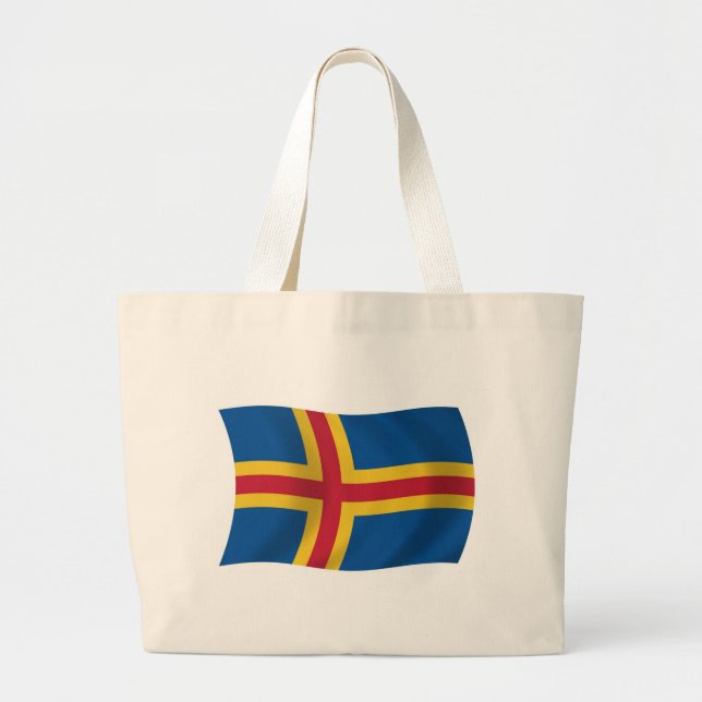 Bolso De Tela Gigante Aaland Flag Tote Bag (Frente)