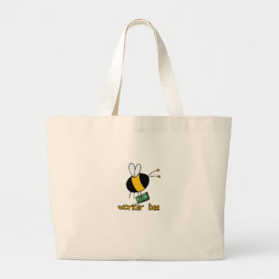 Bolso De Tela Gigante abeja de trabajador - banquero