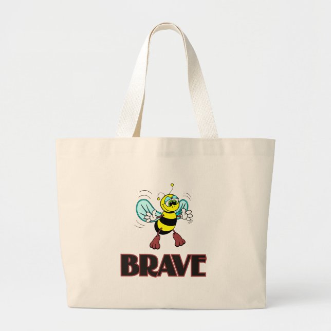 BOLSO DE TELA GIGANTE ABEJA VALIENTE (Frente)