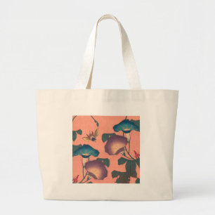 Bolso De Tela Gigante Abeja y Flor Arte Japonés Asiático