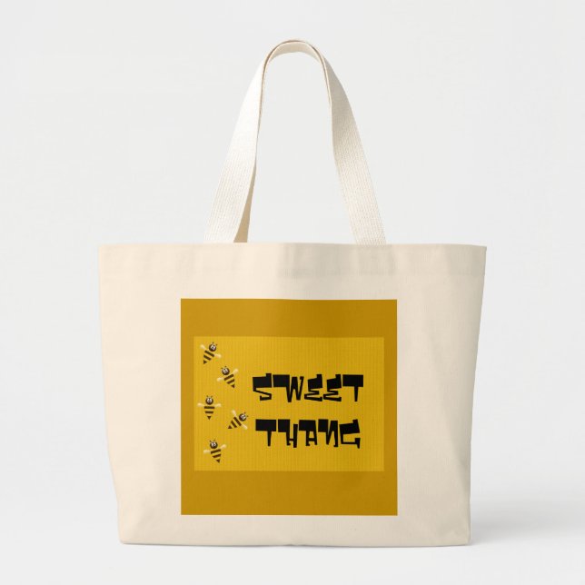 Bolso De Tela Gigante Abejas (Frente)