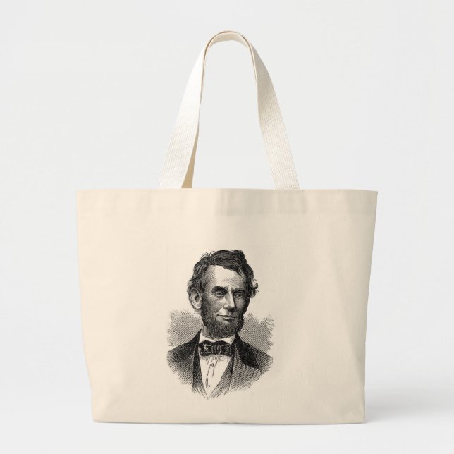 Bolso De Tela Gigante Abraham Lincoln Bag (Frente)
