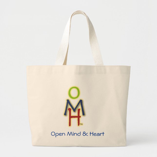 Bolso De Tela Gigante Ábrase, importe, corazón (Frente)