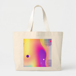 Bolso De Tela Gigante Abstract Colorful Pop Art Gradient 