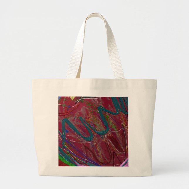 Bolso De Tela Gigante Abstract Love Jumbo Tote Bag (Frente)