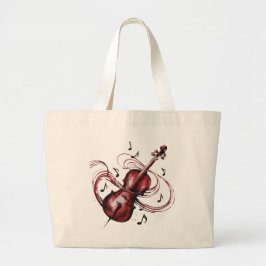 Bolso De Tela Gigante abstract violin