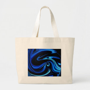 Bolso De Tela Gigante Abstracto Alimentando A La Ballena Azul
