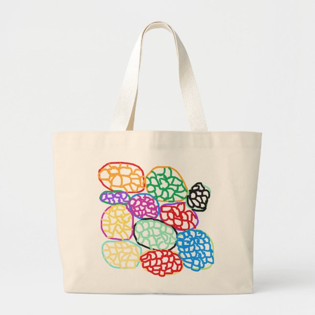 Bolso De Tela Gigante Abstrak6 (Frente)