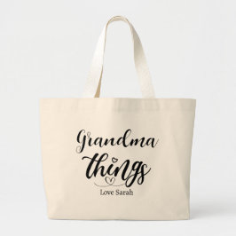 Bolso De Tela Gigante Abuela Cosas regalo Personalizado de los nietos