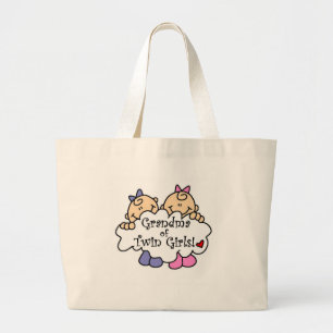 Bolso De Tela Gigante Abuela de Chicas gemelos camisetas y regalos