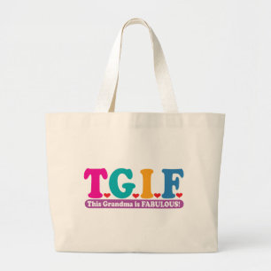 Bolso De Tela Gigante Abuela fabulosa