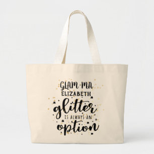 Bolso De Tela Gigante Abuela glamurosa - Purpurina siempre opción