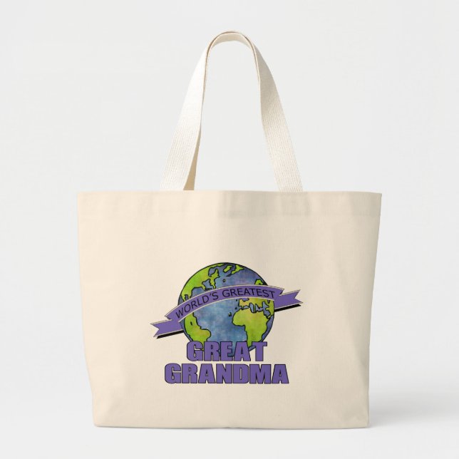 Bolso De Tela Gigante Abuela más grande del mundo la gran (Frente)