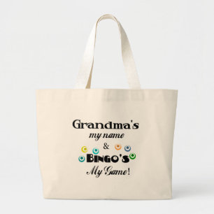 Bolso De Tela Gigante Abuela y bingo