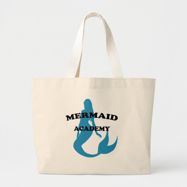 Bolso De Tela Gigante Academia de Sirenas con Silhouette (Frente)