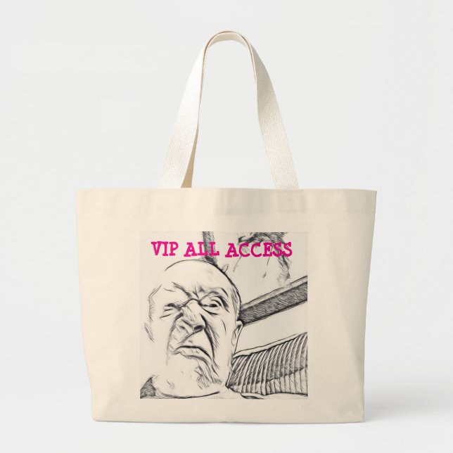 BOLSO DE TELA GIGANTE ACCESO VIP ALL (Frente)