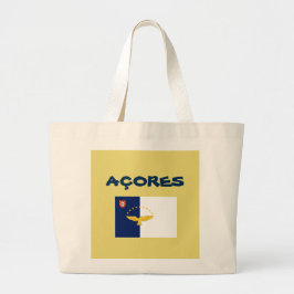 BOLSO DE TELA GIGANTE AÇORES PERSONALIZADO TOTE BAG