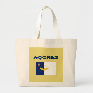 BOLSO DE TELA GIGANTE AÇORES PERSONALIZADO TOTE BAG